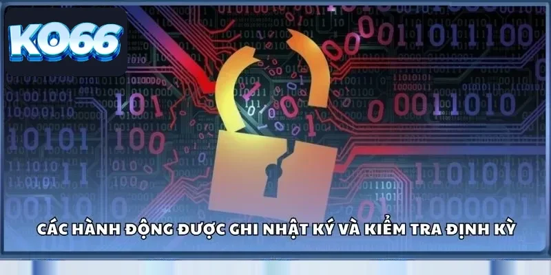 Chính Sách Bảo Mật Ko66 Dữ Liệu 100% An Toàn, Hết Lo 3 Các hành động được ghi nhật ký và kiểm tra định kỳ